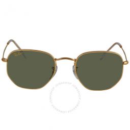 Hexagonal Legend Gold Green Classic G-15 Unisex Sunglasses