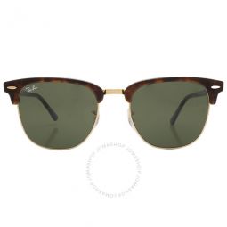 Clubmaster Classic Green Square Unisex Sunglasses