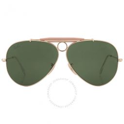 Shooter Green Pilot Unisex Sunglasses RB3138 W3401 58
