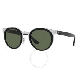 Bonnie Dark Green Round Unisex Sunglasses