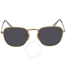 Frank Legend Gold Blue Classic Square Unisex Sunglasses