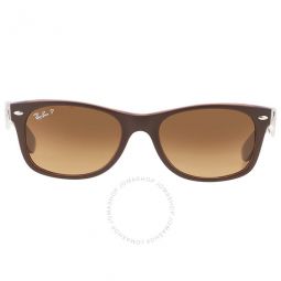 New Wayfarer Classic Gradient Brown Polarized Rectangular Unisex Sunglasses