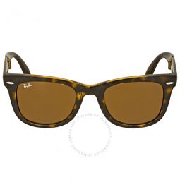 Wayfarer Folding Classic Brown Classic B-15 Unisex Sunglasses
