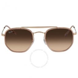 Marshal II Pink/Brown Gradient Geometric Unisex Sunglasses
