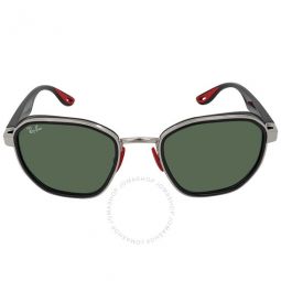 Scuderia Ferrari Green Geometric Unisex Sunglasses