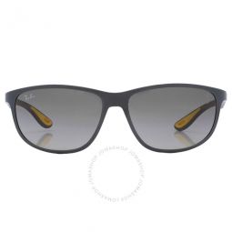Scuderia Ferrari Grey Gradient Pillow Unisex Sunglasses