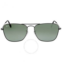 Caravan Green Classic G-15 Square Unisex Sunglasses