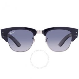 Mega Clubmaster Polarized Grey Blue Gradient Square Unisex Sunglasses