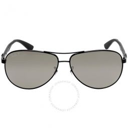 Polarized Grey Mirror Aviator Mens Sunglasses