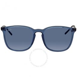Dark Blue Square Unisex Sunglasses