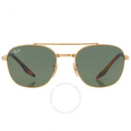 Green Square Unisex Sunglasses