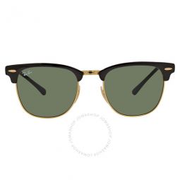 Clubmaster Metal Green Square Unisex Sunglasses