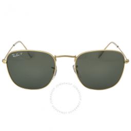 Frank Polarized Green Square Unisex Sunglasses