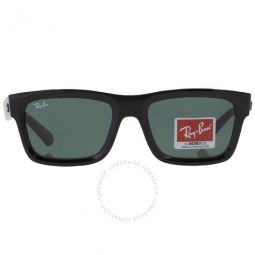 Warren Bio Based Dark Green Classic Rectangular Unisex Sunglasses