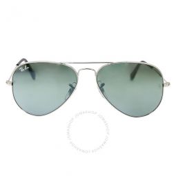 Aviator Mirror Silver Unisex Sunglasses