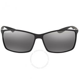 Liteforce Polarized Silver Mirror Square Mens Sunglasses