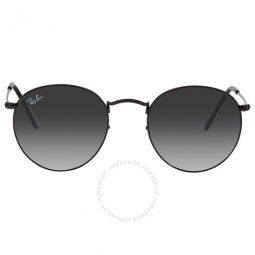 Round Flat Lenses Grey Gradient Unisex Sunglasses
