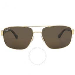 Polarized Brown Classic Aviator Sunglasses