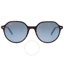 Thalia Blue Gradient Square Unisex Sunglasses