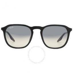 Light Grey Gradient Square Unisex Sunglasses