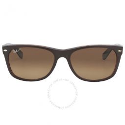 New Wayfarer Classic Gradient Brown Polarized Rectangular Unisex Sunglasses