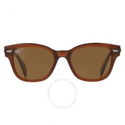 Polarized Brown Square Unisex Sunglasses