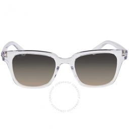 Unisex Light Grey Gradient Square Sunglasses