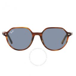 Thalia Blue Square Unisex Sunglasses