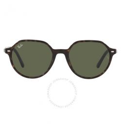 Thalia Green Square Unisex Sunglasses