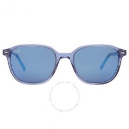 Leonard Blue Mirror Square Unisex Sunglasses
