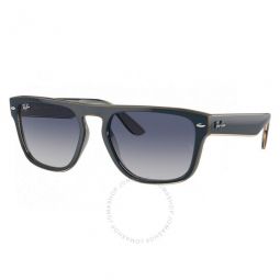 Grey/Blue Square Unisex Sunglasses