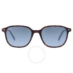 Leonard Blue Gradient Square Unisex Sunglasses
