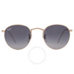 Round Metal Brown Gradient Unisex Sunglasses