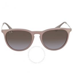 Erika Classic Brown and Violet Gradient Sunglasses