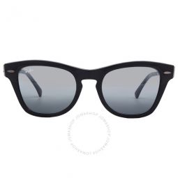 Blue Vintage Mirror Square Unisex Sunglasses