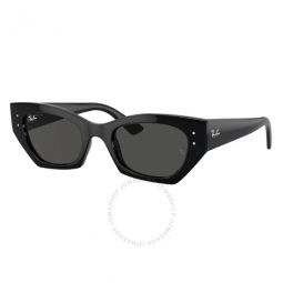 Zena Bio Based Dark Grey Irregular Unisex Sunglasses