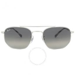 Grey Gradient Irregular Unisex Sunglasses