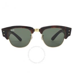 Mega Clubmaster Green Square Unisex Sunglasses