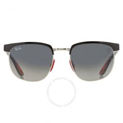 Scuderia Ferrari Grey Gradient Square Unisex Sunglasses