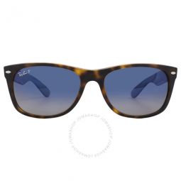 New Wayfarer Polarized Blue Gradient Square Unisex Sunglasses