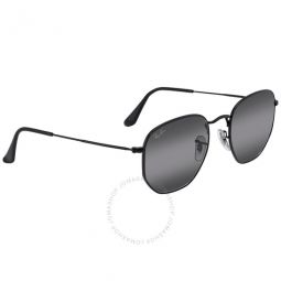 Grey Gradient Irregular Unisex Sunglasses