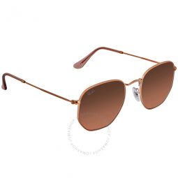 Brown Gradient Aviator Sunglasses