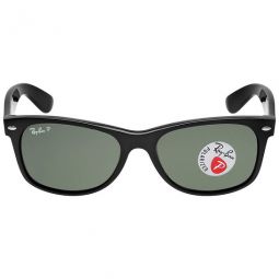 Open Box - Ray Ban New Wayfarer Classic Polarized Green Unisex Sunglasses