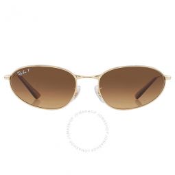 Polarized Brown Irregular Unisex Sunglasses