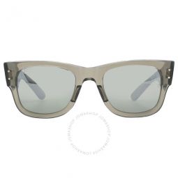 Mega Wayfarer Silver Mirror Square Unisex Sunglasses