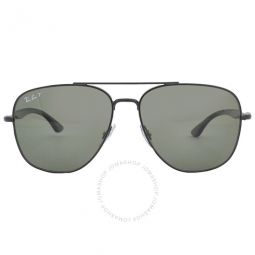 Polarized Green Square Unisex Sunglasses