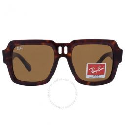 Magellan Bio Based Brown Square Unisex Sunglasses