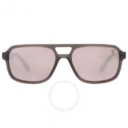 Polarized Purple Silver Mirror Navigator Unisex Sunglasses