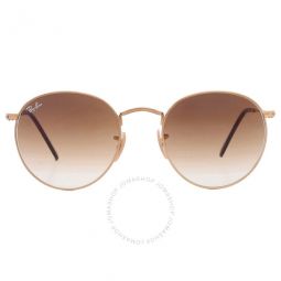 Round Metal Brown Gradient Unisex Sunglasses