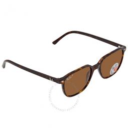 Leonard Polarized Brown Square Unisex Sunglasses